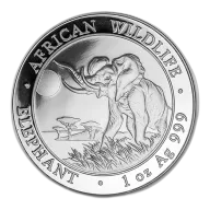 Somalia 1 oz Silver Elephant 2016