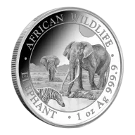 2026 1 oz Somalia Silver Elephant Coin (BU)