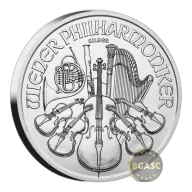 1 oz Austrian Silver Philharmonic Coin (Random Year)