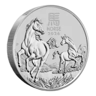 2026 1 Kilo Australian Silver Lunar Horse Coin (BU)