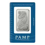 Pamp Suisse Lady Fortuna 1 oz .999 Silver Bar - In Assay