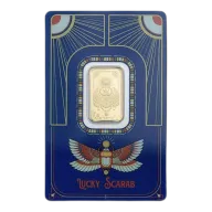 5 gram Gold Bar - PAMP Suisse .9999 Fine Gold Bar (Lucky Scarab)