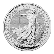 2022 1 oz Silver Britannia Coin BU