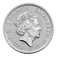 2023 1 oz .999 Fine Silver Britannia Coin BU - Queen Elizabeth II