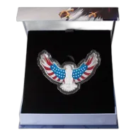 2024 Solomon Islands 2 oz .9999 Fine Silver America the Free Bald Eagle $5 Coin