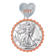 2026 1 oz American Silver Eagle Coin (BU, It's a Boy Card)