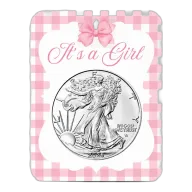 2026 1 oz American Silver Eagle Coin (BU, It's a Girl Card)