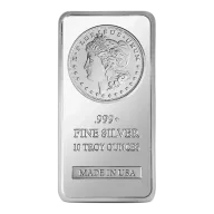 10 oz SilverTowne Morgan Silver Bar (New)