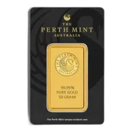 50 Gram Gold Bar - Perth Mint (In Assay Card)