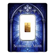 1/100 oz Scottsdale Mint Cross Gold Bar (New)