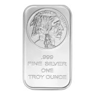 1 oz SilverTowne Buffalo Silver Bar (New)
