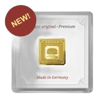 Gieger Original 2.5g Gold Bar in Capsule