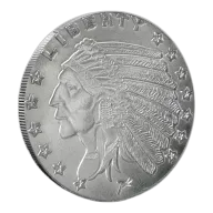 1/4 oz SilverTowne Incuse Indian Silver Round (New)