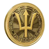 2025 1/10 oz Barbados Gold Trident Coin (BU)