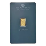 1g Gold Bar The Royal Mint Britannia Happy Birthday