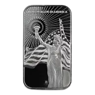 1 oz Columbia Goddess Silver Bar - Asahi Refining