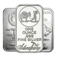 1 oz Silver Bar (Random Mint & Design) (Circulated)