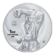 2022 1 Oz Taekwondo Silver Round