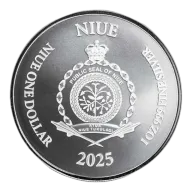 2025 1oz Niue - Lady Justice Silver Round