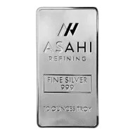 10 oz Silver Bar (Sealed) (Circulated) - Asahi Refining