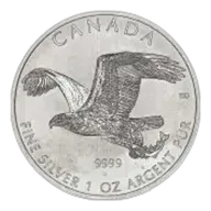 2014 1 oz Silver Canadian Bald Eagle Coin