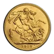 1913-M Australia Gold Sovereign George V BU