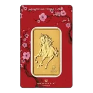 1 oz Year of the Horse Minted Gold Bar - Lunar Series