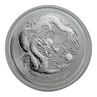 2012 1/2 oz Silver Australian Lunar Year of the Dragon Coin - In Capsule