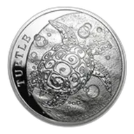 2014 Niue 1 oz Silver $2 Hawksbill Turtle