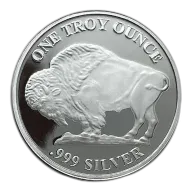 1 oz Buffalo Silver Rounds - .999 Fine Bullion