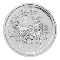 2015 1/2 oz .999 Fine Silver Australian Year of the Goat Coin - In Capsule