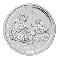 2016 2 oz .999 Fine Silver Australian Year of the Monkey Coin - In Capsule