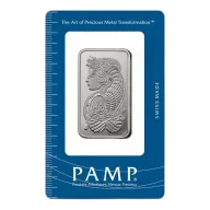 1 oz Platinum Bar - Pamp Suisse .9995 Fine Platinum - In Assay Card