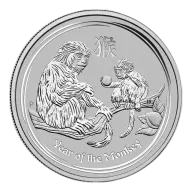 2016 1 oz .999 Fine Silver Australian Year of the Monkey Coin - In Capsule