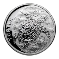 2021 Niue 1 oz Silver $2 Hawksbill Turtle