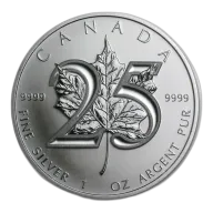 1 Oz Silver Coin 25th Anniversary 2013