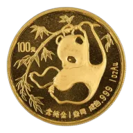 1 oz China Gold Panda - BU - Unsealed (Year Varies)
