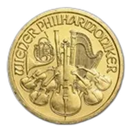 1999 Austria 1/10 oz Gold Philharmonic BU