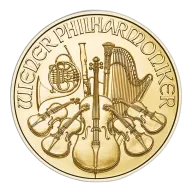1/25 oz Austrian Philharmonic Gold Coin (Year Varies)