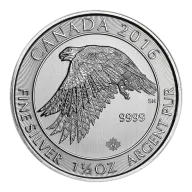 1.5 oz White Falcon Silver Coin