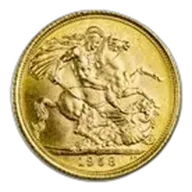 1958 Great Britain Gold Sovereign Elizabeth II BU