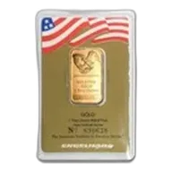 1 oz Gold Bar - Engelhard ('Eagle' logo, In Assay)
