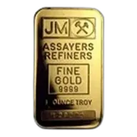 1 oz Gold Bar - Johnson Matthey (Plain Back)