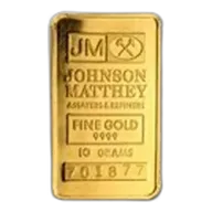 10 gram Gold Bar - Johnson Matthey