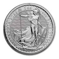 Great Britain 1 oz Silver Britannia BU (Random Year)