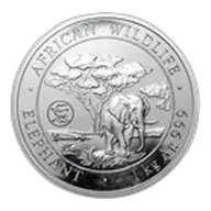 1 Kilo Somalia Elephant Silver Coin