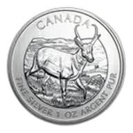 2013 Canada 1 oz Silver Wildlife Series Pronghorn Antelope