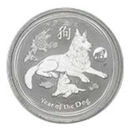 1 oz Silver Lunar Coin Series II (Abrasions)