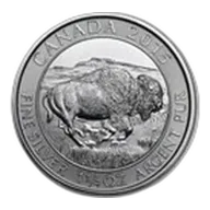 2015 Canada 1.25 oz Silver $8 Bison BU