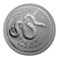 2013 Australia 10 oz Silver Year of the Snake BU